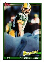 1991 Topps Sterling Sharpe Green Bay Packers NFL Football Card 456 USC Gamecocks - £1.35 GBP