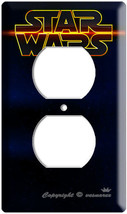 Star Wars Dark Blue Deep Space Outlet Wall Plate Lord Vader Man Cave Tv Room Art - £9.55 GBP