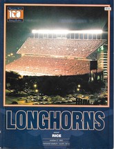 October 2, 1993 Texas Longhorns Vs. Rice Owls Football Game Program - £10.78 GBP