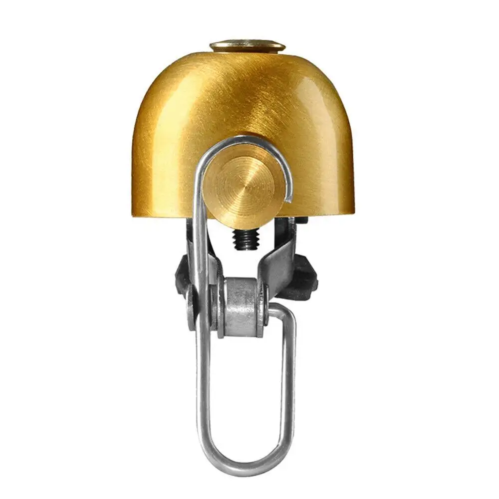 Retro Bicycle Bell Ring Bike Handlebar Bell Horn Crisp Loud Sound Steel Copper S - £89.07 GBP