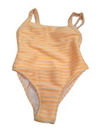 Xhilaration Swimsuit Orange &amp; White Stripe One Piece XS - £12.82 GBP