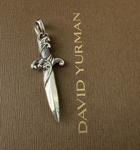David Yurman .925 Sterling Silver Plain Dagger Pendant Amulet - $7,432.94 MXN