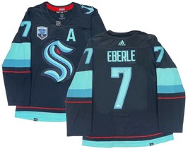 JORDAN EBERLE Autographed Kraken Inaugural Patch Authentic Jersey FANATICS - £345.45 GBP