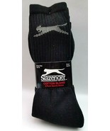 3PACK Slazenger Crew Sports Socks Men Size 10-13 BLACK HIGH QUALITY COTT... - $19.42 CAD