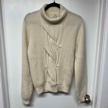 TSE Womens 100% Cashmere Twist Front Cowl Turtleneck Sweater Cream Size ... - $74.25