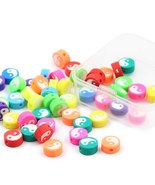 50pcs TAI CHI Pattern Polymer Clay Beads DIY Kit - £3.01 GBP