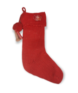 Holiday Time Red Lurex Knit 21 in Christmas Stocking with Tassels (New) - £6.78 GBP