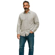 Vito Rufolo VR Mens Size L 16 34/35 Long Sleeve Button Up Striped - $8.28