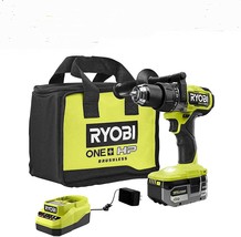 RYOBI ONE+ HP 18V Brushless Cordless 1/2 in. Hammer Drill Kit with, and ... - £125.02 GBP