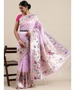 Women&#39;s Paithani Silk Saree With Blouse Piece - $45.85