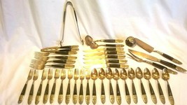 Historic Siam Brass &amp; Rosewood Flatware - $92.22