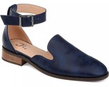 Journee Collection Women Two Piece Ankle Strap Flats Loreta Size US 8.5W... - £22.68 GBP