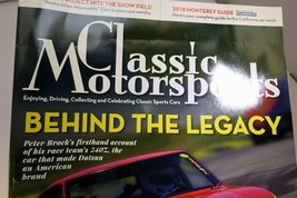 Classic Motorsport  Magazine September 2018 Monterey Guide Porsche vs Pa... - $19.60