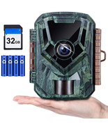 KJK Trail Camera 36MP 2.7K, Mini Game Camera with Night Vision - £94.08 GBP