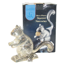 Vintage Squirrel On Log Nutcracker Silver Plated Godinger Silver Art Co. - £15.89 GBP