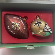 Ultimate sports ornament New Orleans Saints football and helmet tournament - $22.00