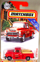 2020 Matchbox MBX Service Series #17/20 &#39;57 GMC STEPSIDE Red w/Chrome Hub Wheels - £7.47 GBP