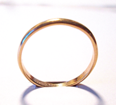 New 14K Yellow Gold Domed Wedding Band Ring, 2mm wide, Size 7, Tessler &amp; Weiss - £83.95 GBP