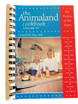 Cookbook Animaland Cookbook Volume III Recipes Book Pet Project of Stars 1995 - £9.56 GBP