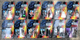12 Different Star Wars: The Power Of The Force Kenner Action Figures 1995, 1996 - £91.63 GBP