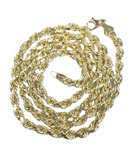 22&quot; Unisex Chain 10kt Yellow Gold 348442 - £447.59 GBP