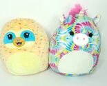 Squishmallow Atlas Unicorn Rainbow Tie Dye Confetti Buzz Sloth Doughnut ... - $21.03
