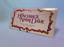 Disney Hunchback of Notre Dame 1996 Special Performance Lithograph - $9.99
