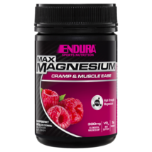 Endura MAX Magnesium Cramp &amp; Muscle Ease 260g Powder – Raspberry Flavour - $123.70