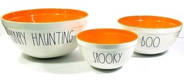 Rae Dunn by Magenta Happy Haunting Halloween Nesting Bowls Set of 3 Mela... - £51.49 GBP