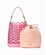Kate Spade New York Dorie Small Bucket Bag Purse Dark Pink Satchel Designer - $79.15
