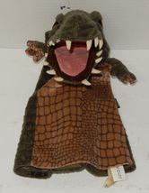 Folkmanis Puppets Alligator Hand Puppet Rare VHTF Dark Green Brown - $29.65