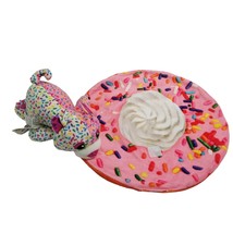 Rainbow Plush Cat Leopard Donut Sprinkles Scented Stuffed Animal Cuttetitos Toy - £14.42 GBP