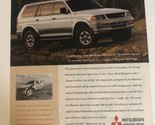1997 Mitsubishi Montero Sport Vintage Print Ad Advertisement pa11 - £5.44 GBP