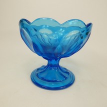 Viking Art Glass Bluenique Pedestal Dessert / Candy Dish 3.75&quot; T -  4&quot; W... - £7.81 GBP