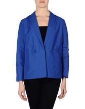 T by Alexader Wang Womens Blue Viper One Button Suit Jacket Blazer Coat 2 - £38.15 GBP