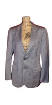 Christian Dior Grey Pinstripe Suit Jacket Blazer Men&#39;s Size 40r - $110.00