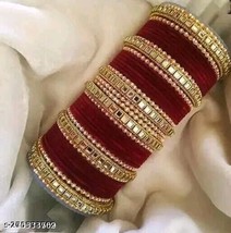 Indian Women/Girls Bangles/Bracelet Gold Plated Fashion Wedding Favor Je... - $28.70