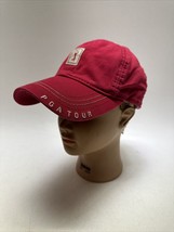 PGA Tour Golf Hat Adjustable Strap Baseball Cap Red USA Flag - £13.47 GBP