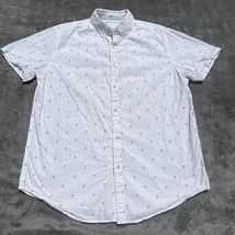 Denim &amp; Flower Men&#39;s Shirt Small Short Sleeve Button Up Martini All Over... - $17.49