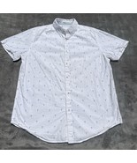 Denim &amp; Flower Men&#39;s Shirt Small Short Sleeve Button Up Martini All Over... - $37.49