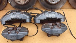 08-13 BMW E82 E88 135i Front & Rear Brembo Brake Calipers W Lines, & Rotors image 2