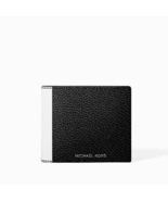 New Michael Kors Cooper Two-Tone Billfold Wallet with Coin Pouch Black /... - $63.60 CAD