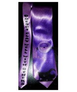 Evil Minion Neck Tie - Despicable Me Purple satin - £27.58 GBP