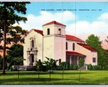 The Chapel Fort McClellan Anniston Alabama AL UNP Unused Linen Postcard C16 - $3.91