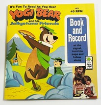 Vintage Yogi Bear And His Jellystone Friends Book and Record 45RPM  1974 - £10.12 GBP