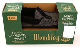 Wembley Indoor + Outdoor Memory Foam Slippers Men&#39;s L  9 1/2 - 10 1/2 New In Box - £39.95 GBP