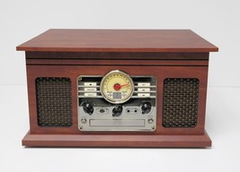Victrola VTA-200B 6-in-1 Nostalgic Bluetooth Turntable - Mahogony (very good) image 3