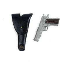 Vintage GI Joe  .45 Pistol Fine Grip Gun &amp; Holster Accessory Replacement - £21.51 GBP