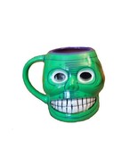 Day of the Dead DOD Sugar Skull Hand Painted Figural Handled Coffee Mug ... - £14.55 GBP