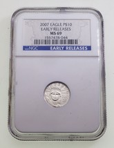 2006 P $ 10 1/10 Oz. Amerikanischer Platinum Adler NGC MS69 Frühe Ausgaben - $272.84